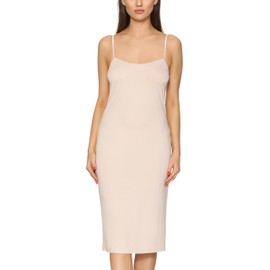 Merry Style MS10-402 Women's Knee-Length Petticoat Midi Length Adjustable Straps, beige