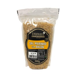 BR Corner | A Portuguesa Brazilian Bacon Sea Salt | Bacon Seasoning for BBQ 17.63oz | Tempero Sal Grosso Marinho com Bacon para Churrasco 500g