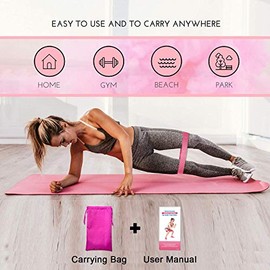 Bandas De Resistencia Elásticas con 5 Niveles Ejercicios Cintas Elasticas Fitness de Látex Natural, Bandas Elasticas Musculacion para para Yoga, Pilat