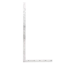 90 Degree Right Angle Finder L Ruler 24 inch Ruler Stainless Steel Easy Read Measurement Layout Template Tool(500mm*250mm)