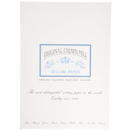 Original Crown Mill Classic Line A4 Vellum Smooth Writing Pad - White (Pack of 50)