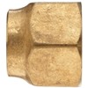 Anderson Metals-54018-06 Brass Tube Fitting, Short Forged Flare Nut, 3/8"