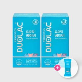 Duolac Dietary Supplement Probiotic Probiotics Pack Sticks 30 2 Pack for daily wellness routines, capsules tablets powder or Korean Import, Duolac and