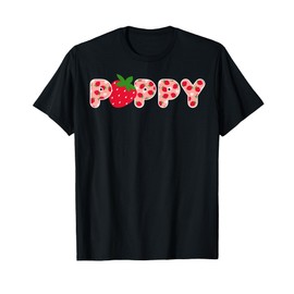 Poppy Strawberry First Birthday Funny Strawberry T-Shirt