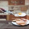 Stainless Steel Spatula, Flexible Metal Slotted Turner for Cast Iron