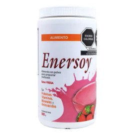 Malteada Proteína Enersoy Vitaminas Minerales Fresa 500g                                                                                              