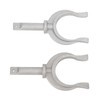 2Pcs Rowlock Socket Bracket 2in Aluminum Portable Durable Side Mount