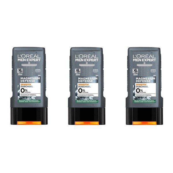 L'Oréal Paris Men Expert Magnesium Defense Sensitive Shower Gel 3