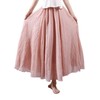 Women's Cotton Long Skirt, Double Stitched, Elasticated Waistband, Plain Colours