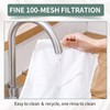 Nut Milk Bag, Straining Cloth, Reusable, Nylon Cheesecloth, Organic Washable