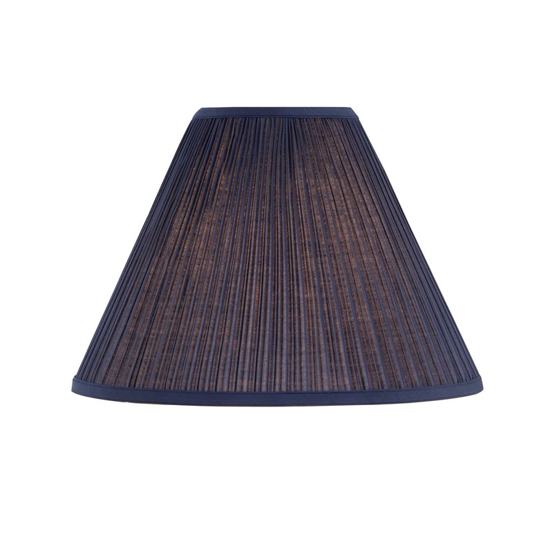 Aspen Creative 33170, Mushroom Pleated Traditional Dark Blue Spider Lamp