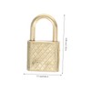 Operitacx 10Pcs Zinc Alloy Padlocks Rustproof Suitcase Locks for Travel