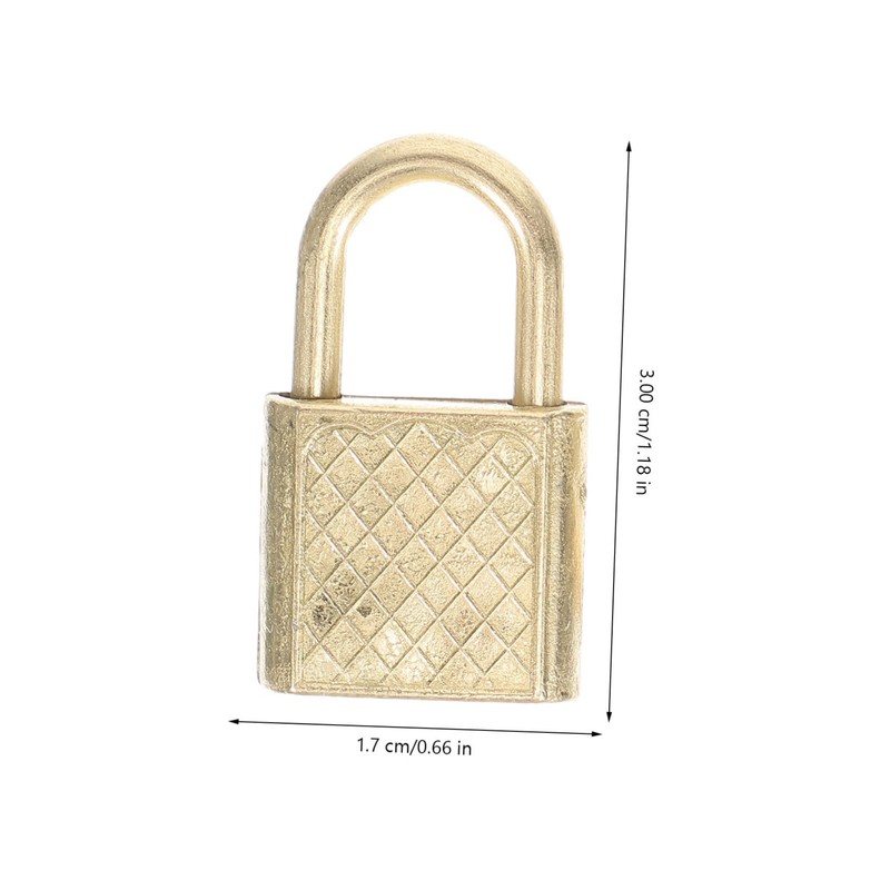 Operitacx 10Pcs Zinc Alloy Padlocks Rustproof Suitcase Locks for Travel