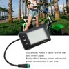 Waterproof Bike Control Panel, Electric Bicycle LCD Monitor Ebike Accessories,