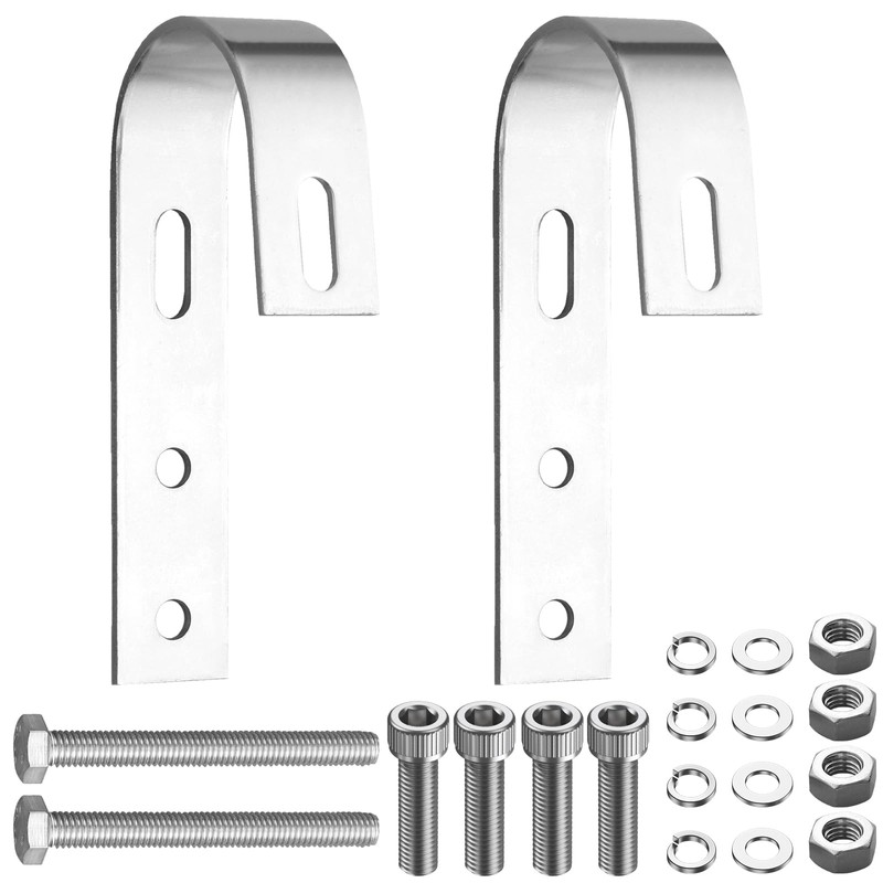 Anbte Pack of 2 Balcony Power Station Hooks, 304 Stainless
