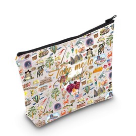 WZMPA Nevada State Vacation Cosmetic Bag Nevada Tour Gift Take Me To Nevada Zipper Pouch Bag Nevada Trip Merchandise, Take Nevada, Fit