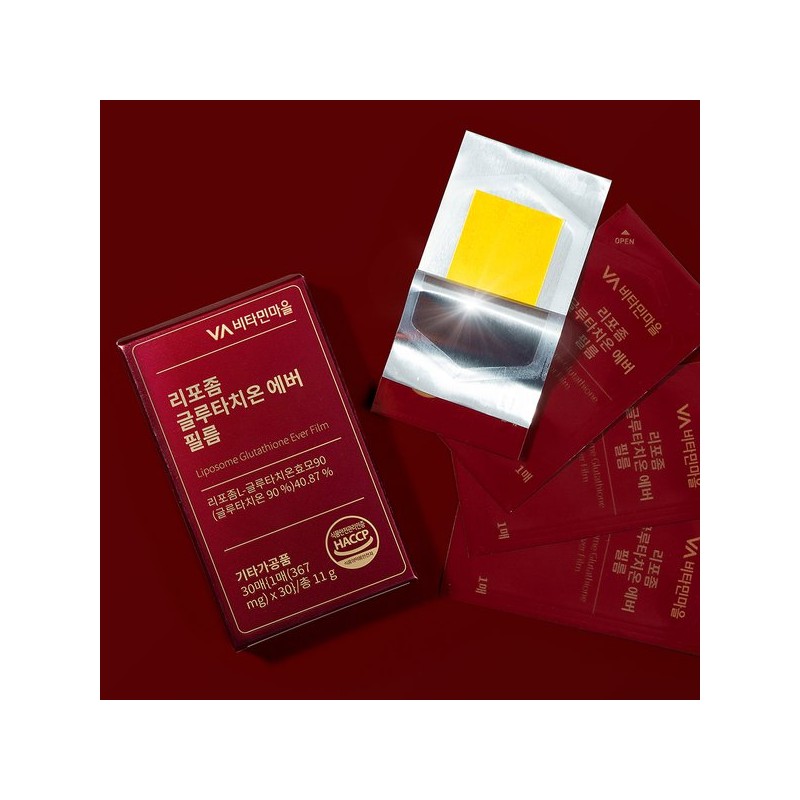 비타민마을 순도90% 리포좀 글루타치온 에버 필름 6박스 총180매 Vitamin Village
