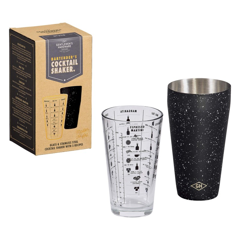 Gentlemen's Hardware GEN358 Bartender's Cocktail Shaker, 18/8 Stainless Steel