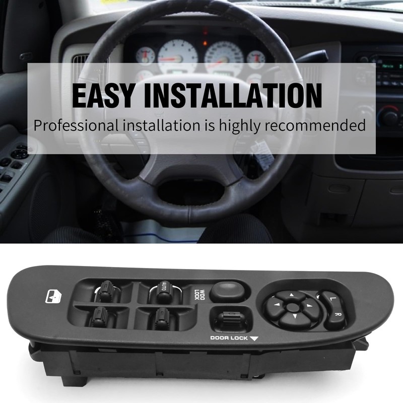 Saihisday 56049805AB Driver Side Power Window Switch&Panel Bezel Replacement for