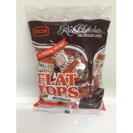 2 packs Ricoa Flat Tops Milk Chocolate 30 pcs/pack 150g