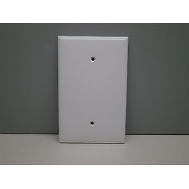 Premier 1-Gang Oversize Jumbo Large Blank Outlet Cover Wall Plate - White