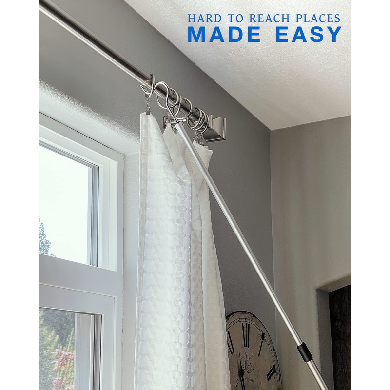 Richards Homewares Shepherds Aluminium Pole with a 2.75-Inch Hook and