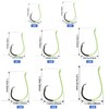 Eupheng Glow in Dark Circle Hooks 2X Strong Offset Freshwater