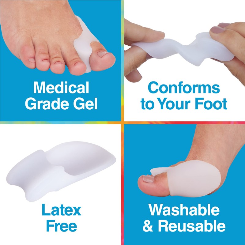 ZenToes Soft Gel Bunion Protector & Toe Separator, Premium Foot