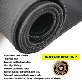 Stove Top Covers for Electric Stove Top Glass Stove Top Cover Thick Natural Rubber Prevents Scratching Stove Cover Expands Usable Space 28.5" X 20.5"