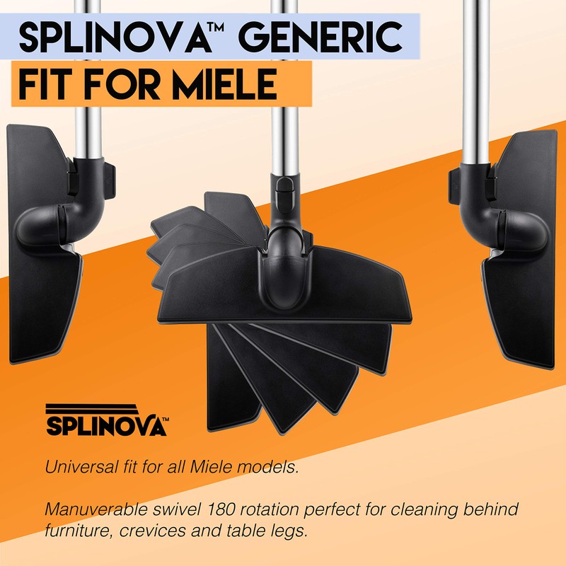 Splinova Miele Vacuum Generic Black Parquet Floor Brush Tool Replacement