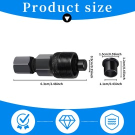 Kurbelabzieher Fahrrad,Radfahren Leistung Tretlager Kurbel,Tretkurbel Entferner Abzieher Kompakter,Kurbelgarnitur Tool,Kurbelarm Ziehen Kurbelscheibe Werkzeug,für Bicycle Pedal Crank Reparatur Wartung