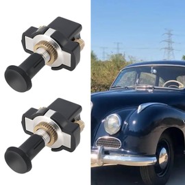 The Lord of the Tools Pack of 5 7 mm Thread Push-Pull Switch Car Thread On/Off High Performance Push-Pull Switch Vehicle Accessories Suitable for SUV Truck RV Van Black