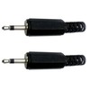 CESS 2.5mm TS Male Plug Jack Black Audio Cable Connectors