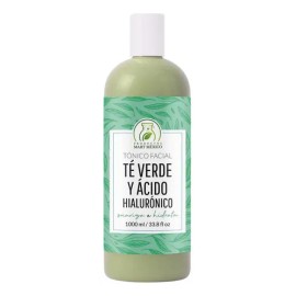 Tónico té verde + ácido hialurónico 1 L, calma e hidrata todo tipo de piel