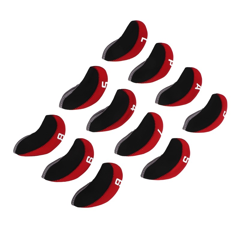 11PCS Golf Club Headcover Set Neoprene Numbered Golf Club Head
