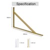 4 Pcs Gold Shelf Brackets Triangle Shelving Brackets Right Angle