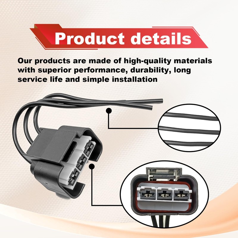Dunviku Blower Motor Cooling Fan Resistor, Pigtail Connector Compatible with
