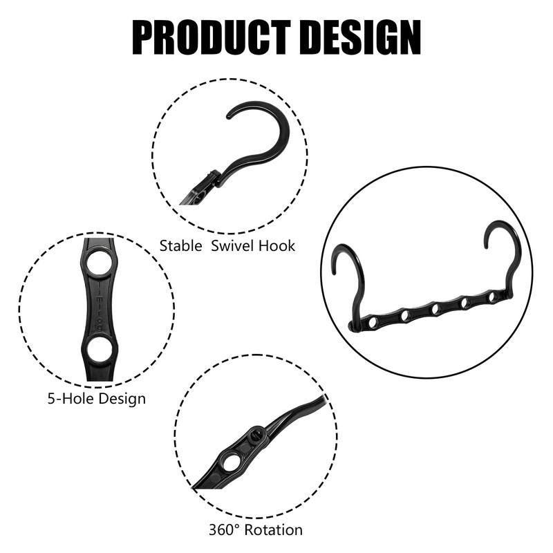 5Pcs Space Saving Hangers, Multiple Hangers in One Hangers for
