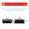 sourcingmap 10pcs 30 x 60mm Plastic Rectangle Ribbed Tube Insert