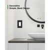 2-Pack Decorator Wall Plate Cover, Black Decorative Switch Plates and