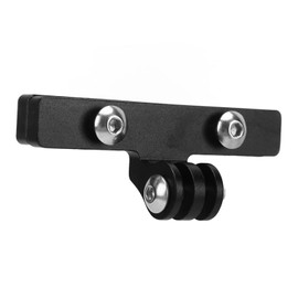 SPYMINNPOO Bicycle Camera Holder, Aluminium Alloy Bicycle Camera Mount Adapter for Bicycle Saddle Compatible with GoPro Mount Hero