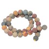 Natural Matte 6mm Picasso Jasper Stone Beads Gemstone Round Loose