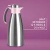 Emsa Soft Grip N4120600 Insulated Jug, 1.5 Litres, Stainless Steel,