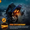 Nilight 2PCS 5Inch LED Motorcycle Turn Signal Tail Light Strips