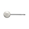 Sensitive by Studex, synthetic pearl, white stud earrings, 3-10 mm,