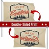 Swono Camping Flag 3x5 Ft Get Out And Explore Red