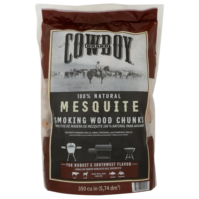 Cowboy 52230 Mesquite Wood Chunks, 6/350 Cubic Inch