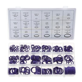 Bohaner Air Conditioning Sealing Rings 270 Pieces O Rings Assortment Rubber Seals Rings Rubber Rings with Valve Core Remover, O-Ring Seal Ring for Car Air Conditioning