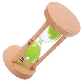 Mobestech 5 Sand Timer for Green Base Decorative Management Aid for Living Office and Restaurant Use Boosts Productivity and Efficiency