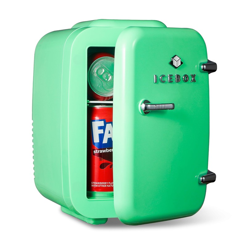 ICEBOX IBMF4MNT Mini Fridge For Bedroom, Skincare Refrigerator, Portable Cooler